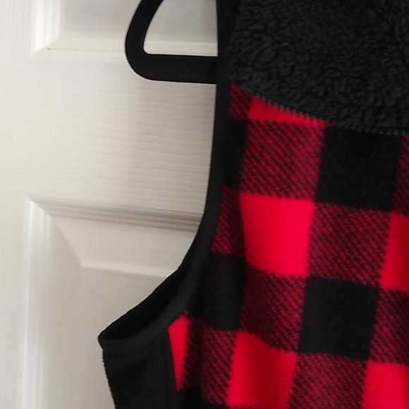 Chaps buffalo check flannel vest size PL - Picture 8 of 10